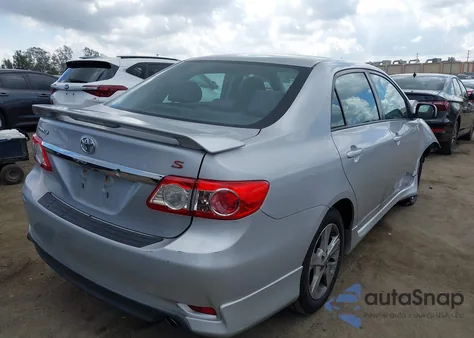 2011 Toyota Corolla S from USA, damaged, VIN 2T1BU4EE3BC635652